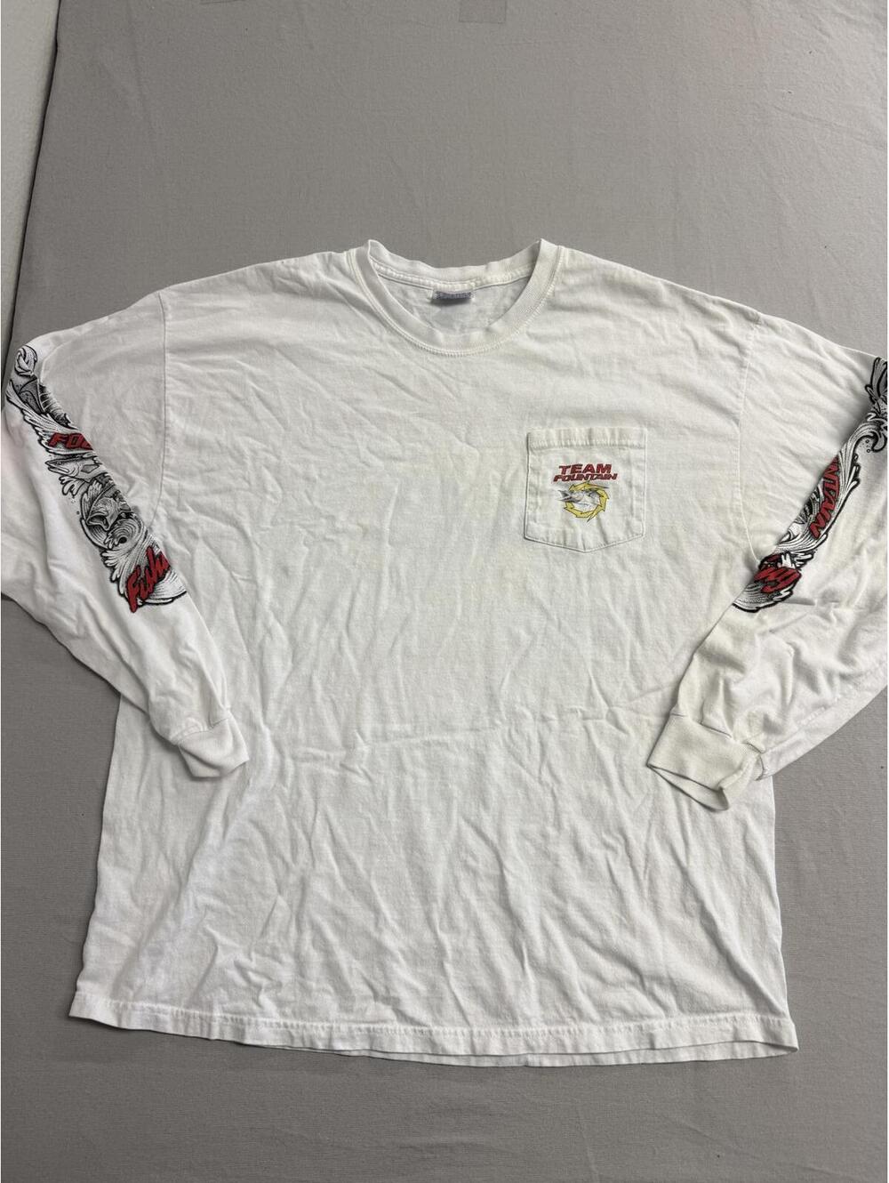 Y2K Team Fountain Fishing LS Tee Fountain Powerboats Team XL